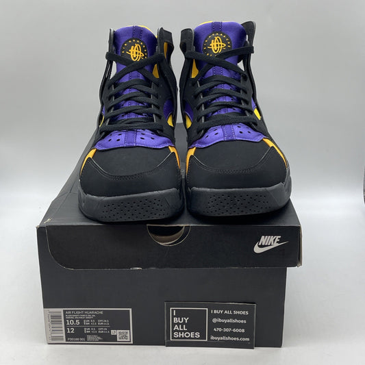 Size 10.5 - Nike Air Flight Huarache Lakers Away (FD0188-001)
