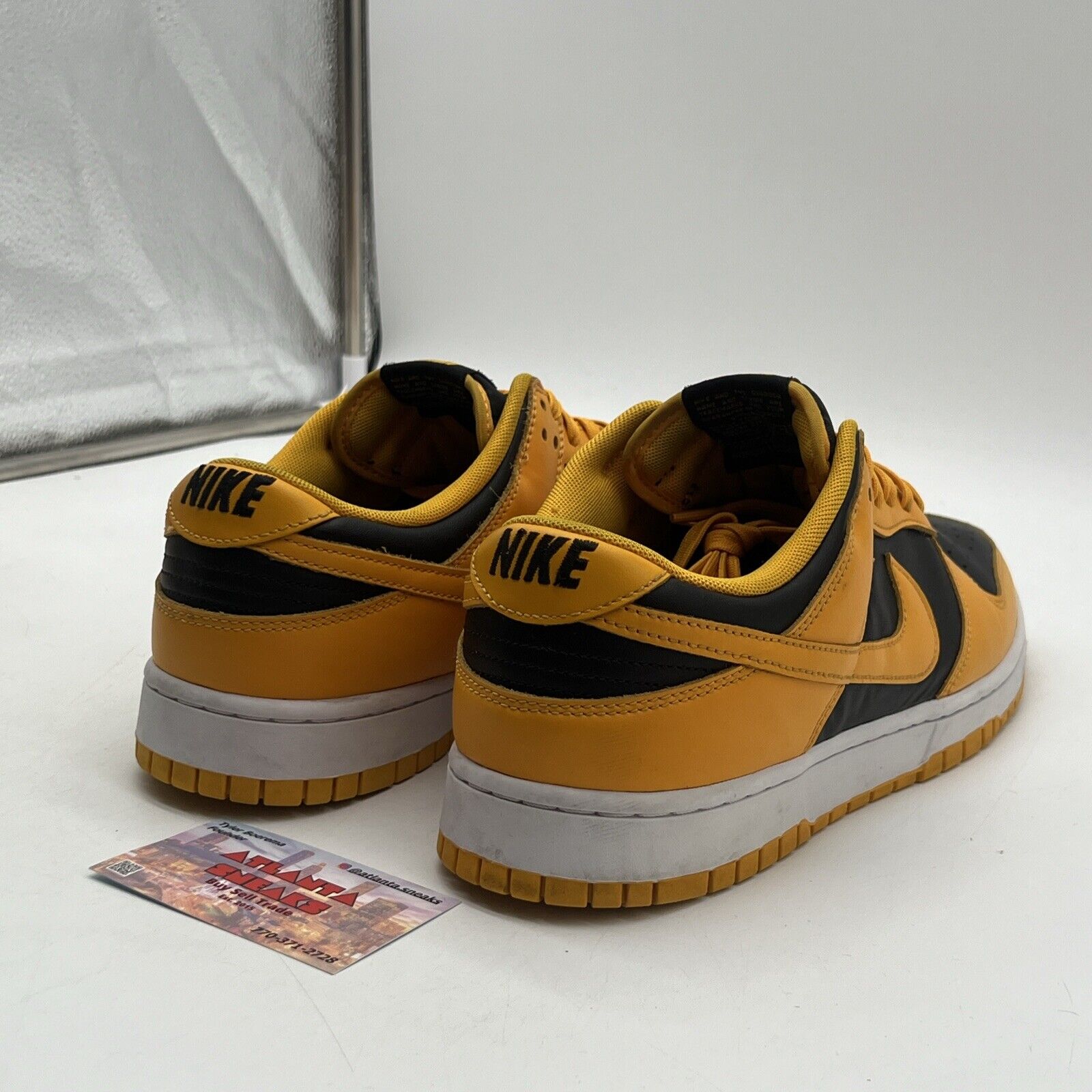Size 12 - Nike Dunk Low Goldenrod Black White Yellow Leather (DD1391-004)