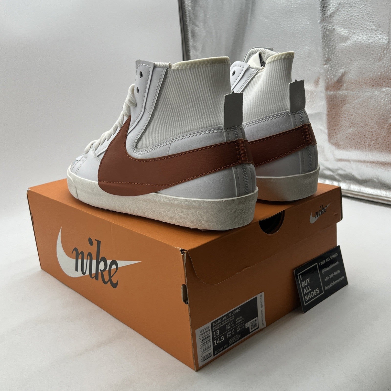 Size 13 - Nike Blazer '77 Jumbo Mid Dark Russet (DD3111-101)