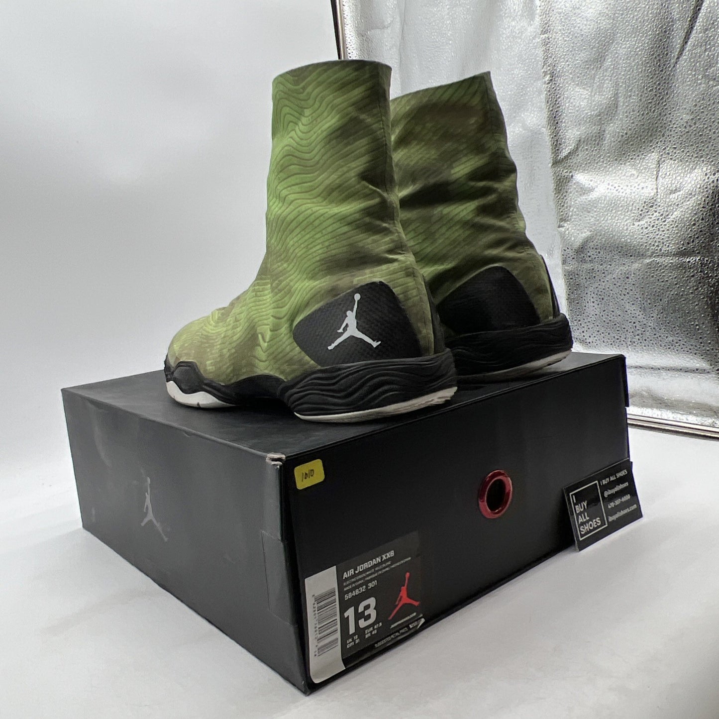 Size 13 - Air Jordan 28 Color Pack - Green Camo (584832-301)