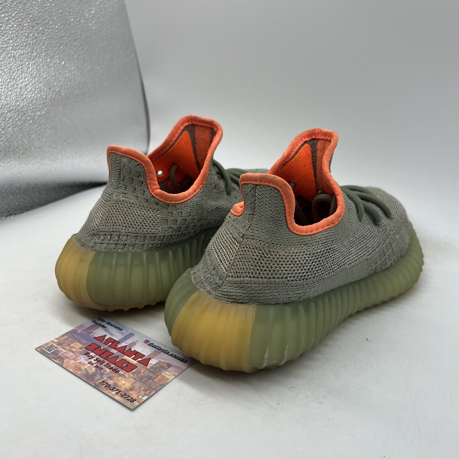 Size 4.5 - adidas Yeezy Boost 350 V2 Desert Sage Grey (FX9035)