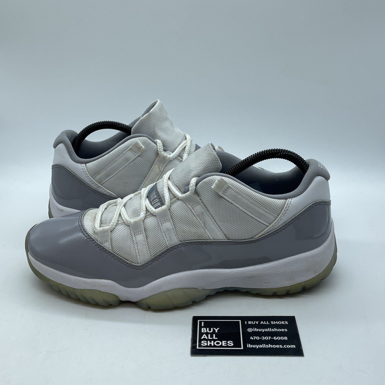Size 9.5 - Air Jordan 11 Retro Low Cement Grey White Leather (AV2187-140)