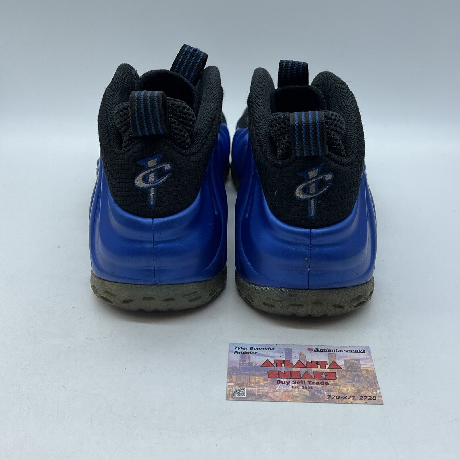 Size 13 - Nike Air Foamposite One Royal Blue Black Suede Leather (895320-500)