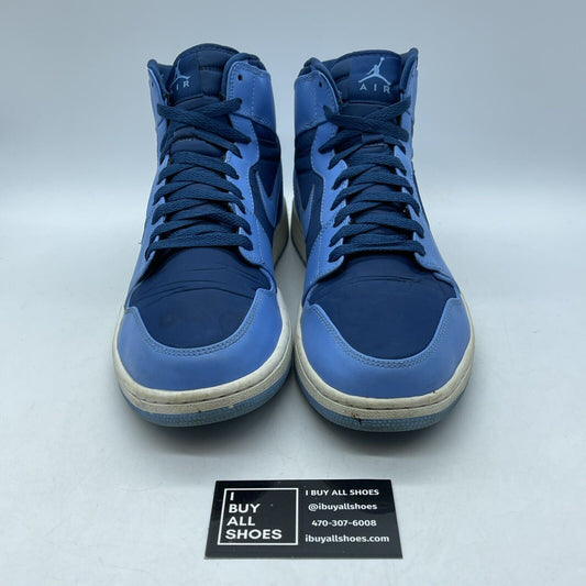 Size 12 - Air Jordan 1 Strap High French Blue Suede Leather (342132-407)