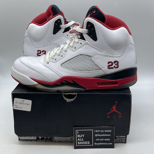 Size 9.5 - Air Jordan 5 Retro 2013 Fire Red (136027-120)