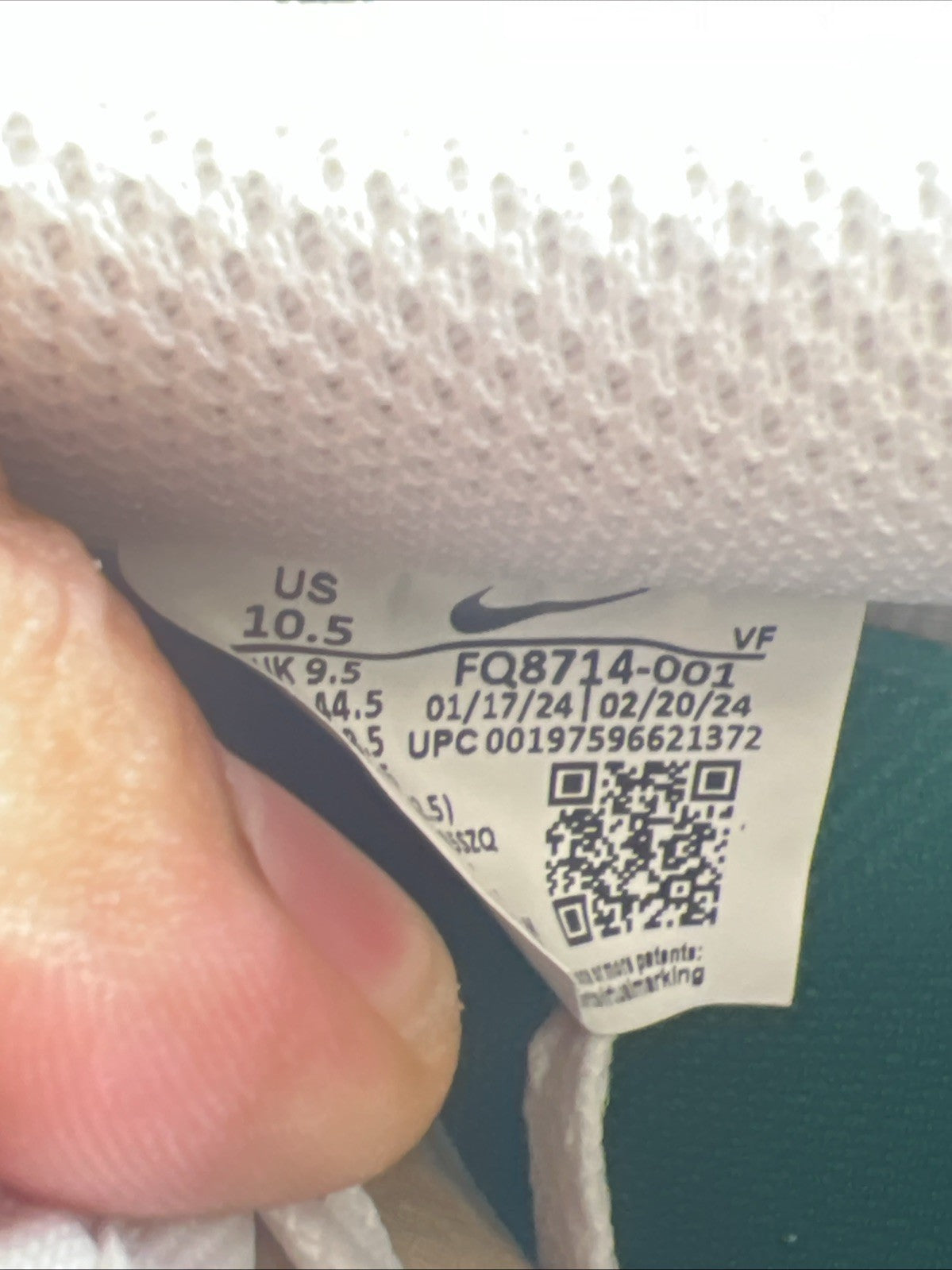 Size 10.5 - Nike Air Force 1 '07 LV8 Gum Pack - Phantom Malachite (FQ8714-001)