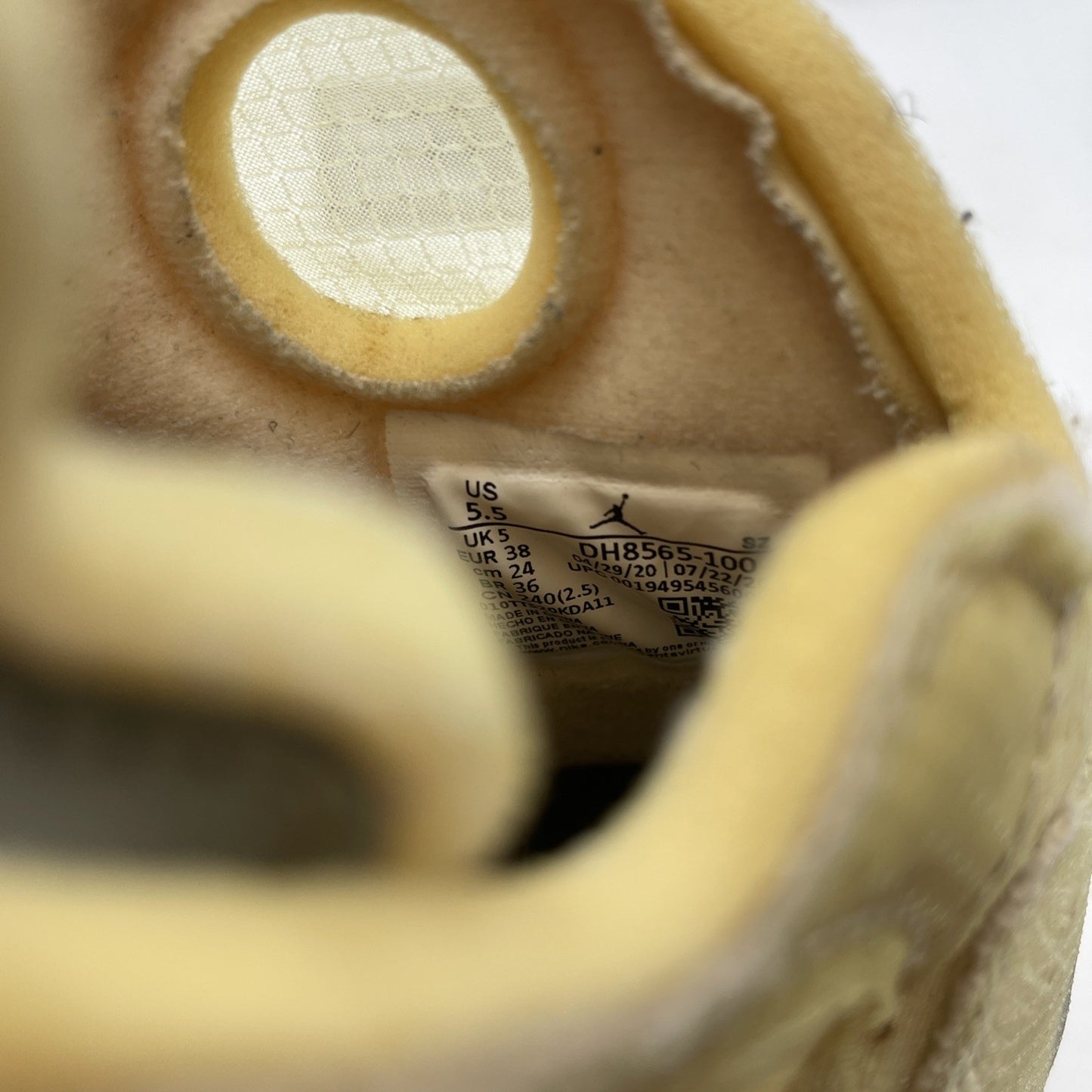 Size 5.5 - Jordan 5 SP x Off-White Mid Sail Red Black Suede (DH8565-100)