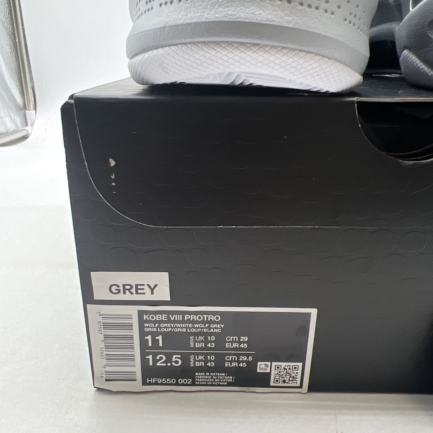 Size 11 - Nike Kobe 8 Protro Wolf Grey (HF9550-002)