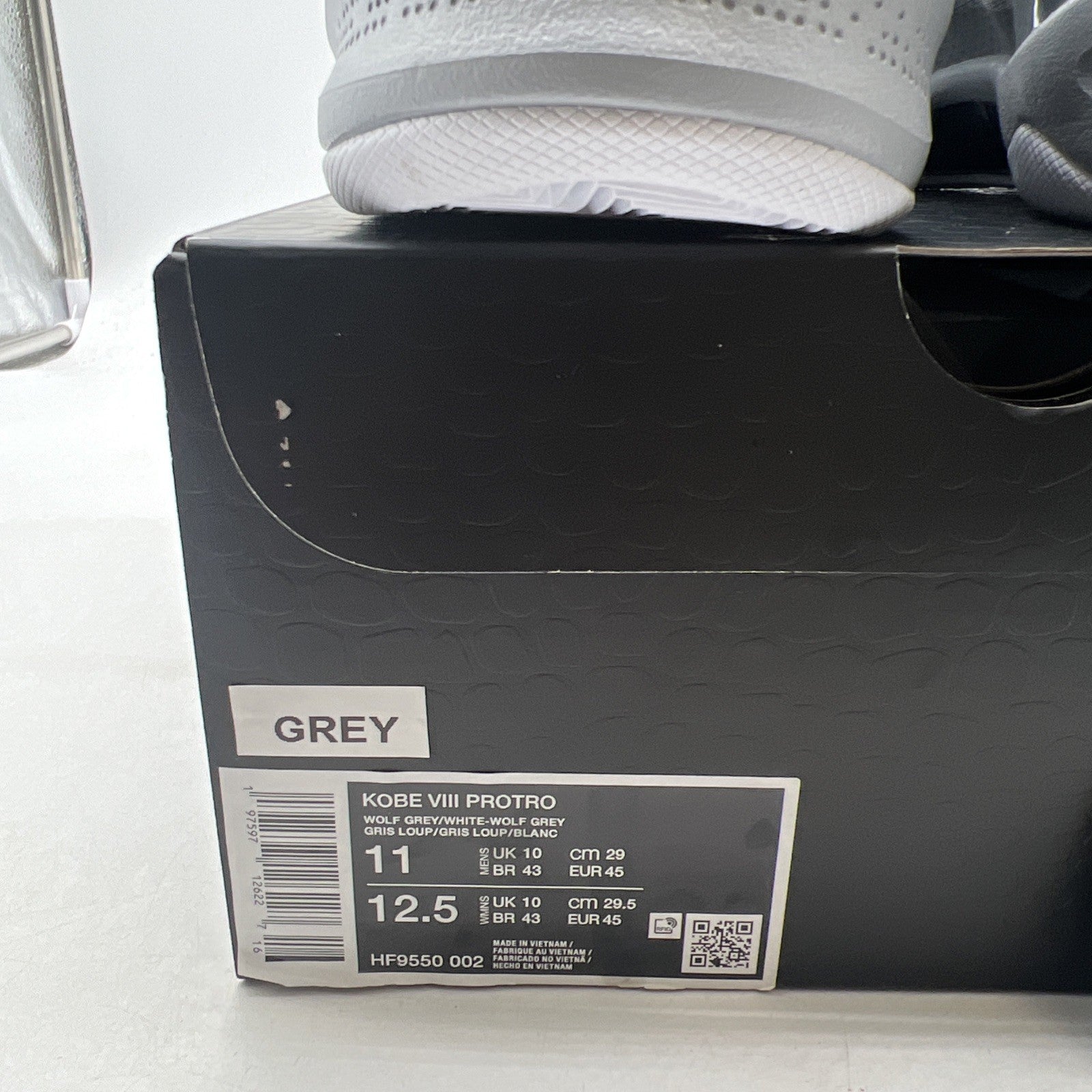 Size 11 - Nike Kobe 8 Protro Wolf Grey (HF9550-002)