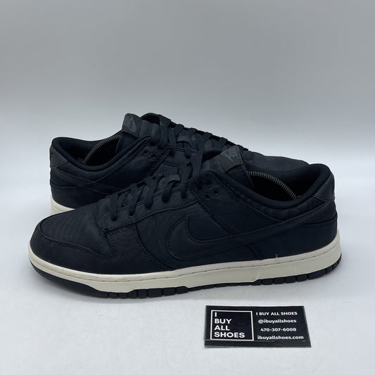 Size 12 - Nike Dunk Low Black Canvas (DV7211-001)