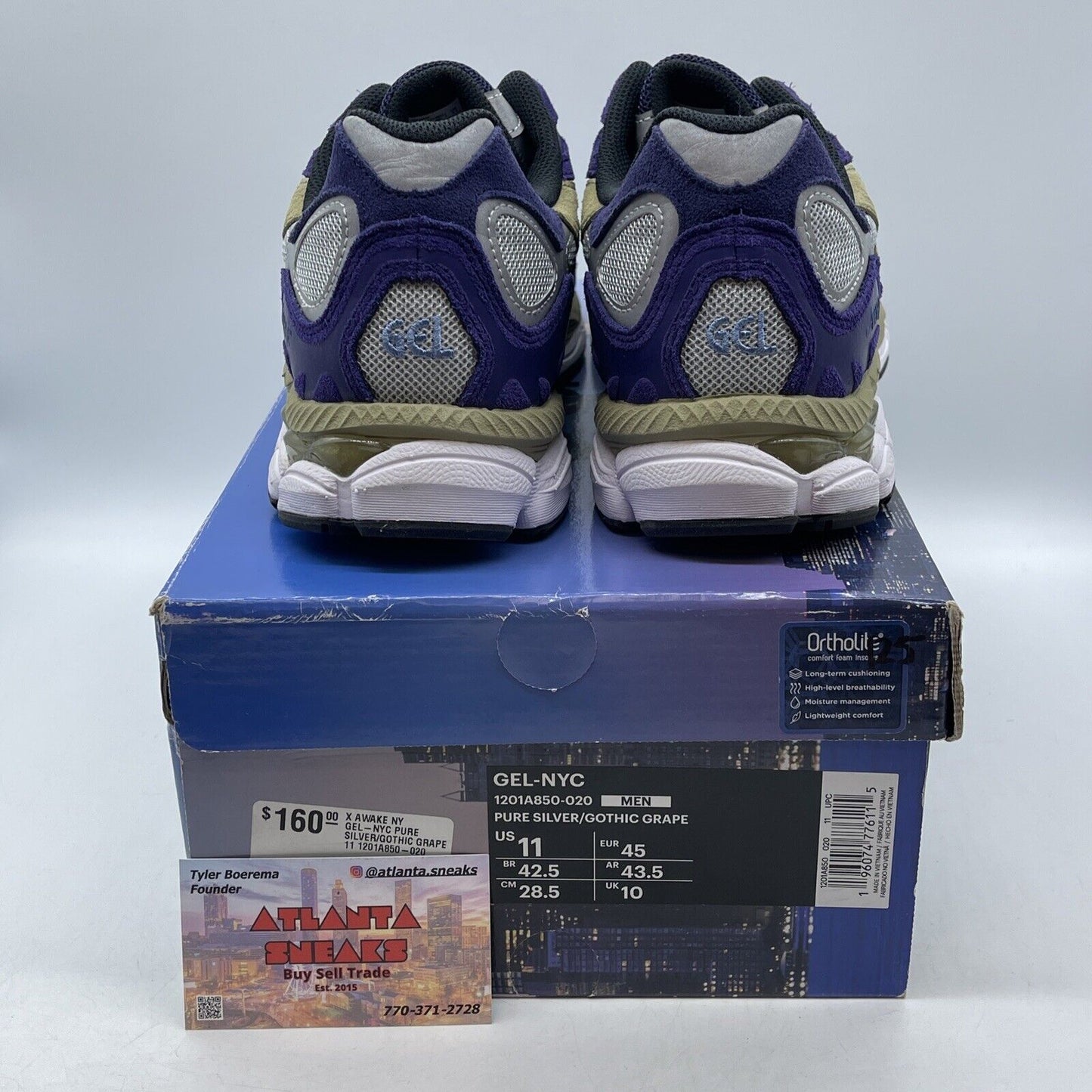 Size 11 - ASICS Awake NY x Gel NYC Purple Gold Suede Leather (1201A850-020)