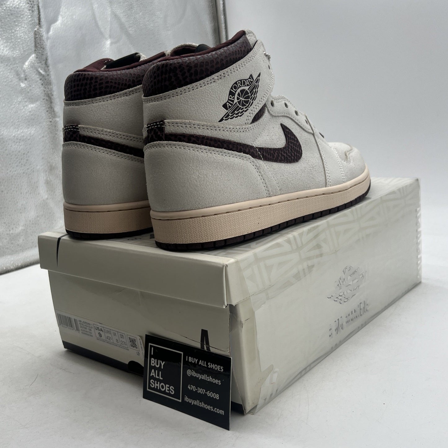 Size 9 - Air Jordan 1 OG x A Ma Maniere High Airness (DO7097-100)