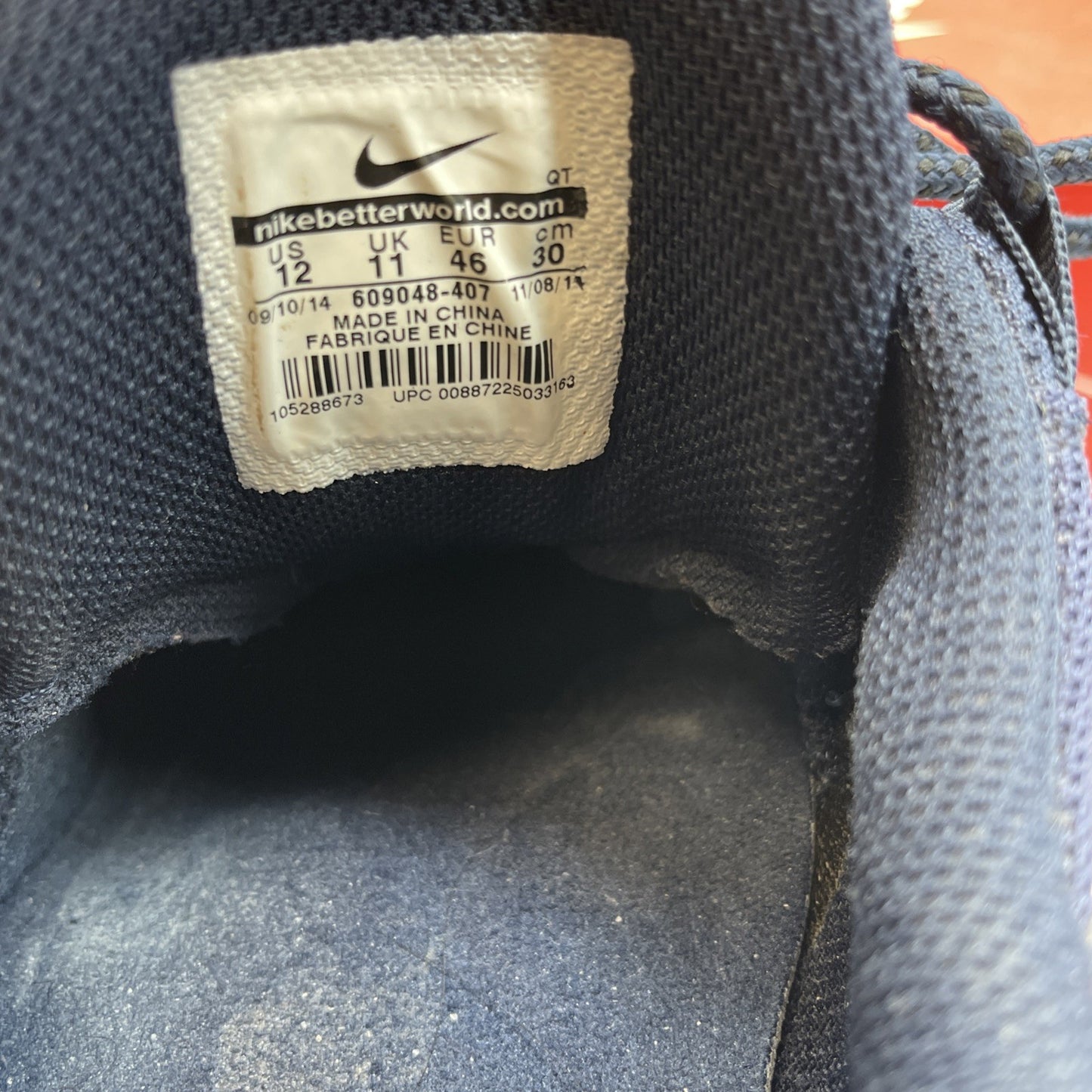 Size 12 - Nike Air Max 95 Obsidian Black Suede Leather (609048-407)