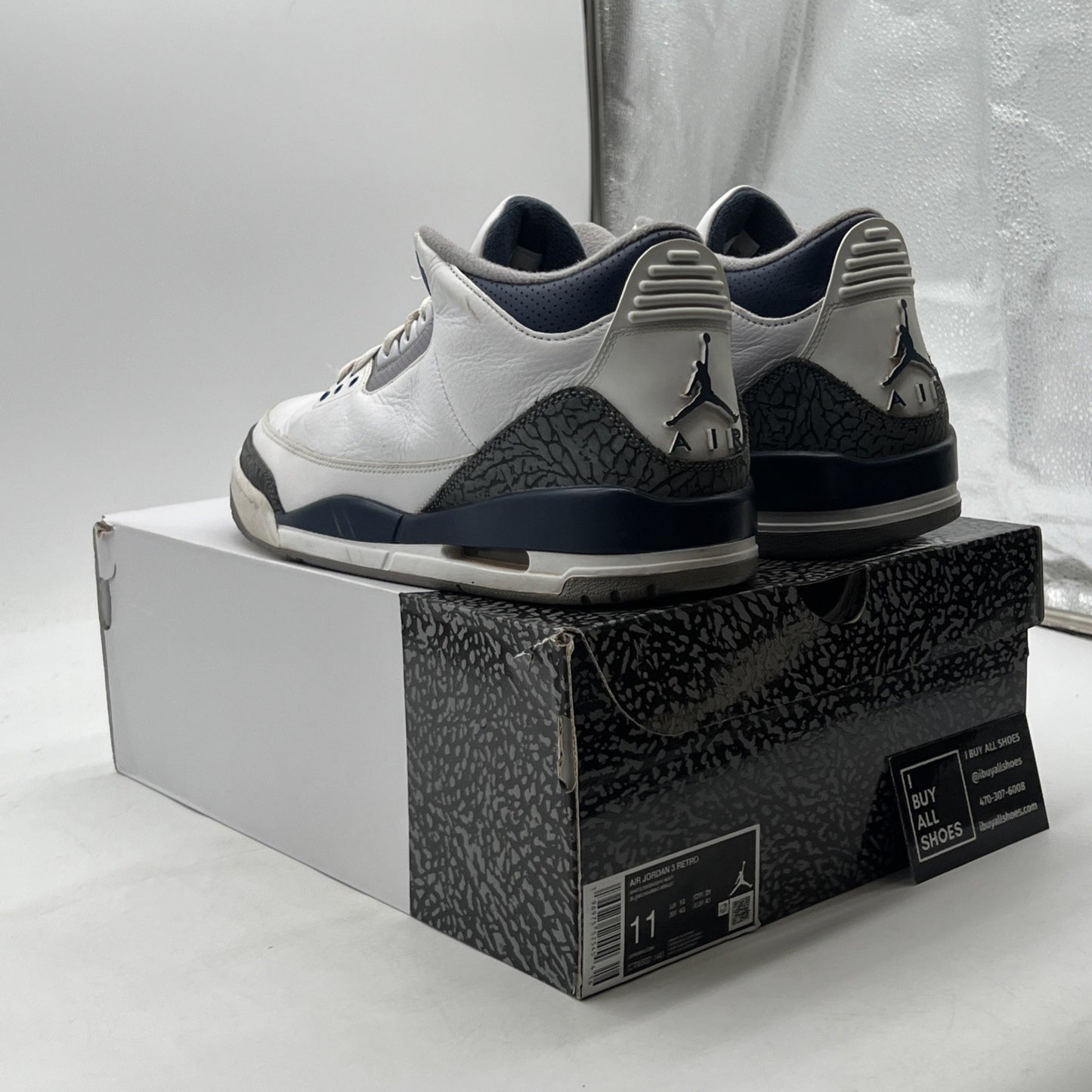 Size 11 - Air Jordan 3 Retro Midnight Navy (CT8532-140)