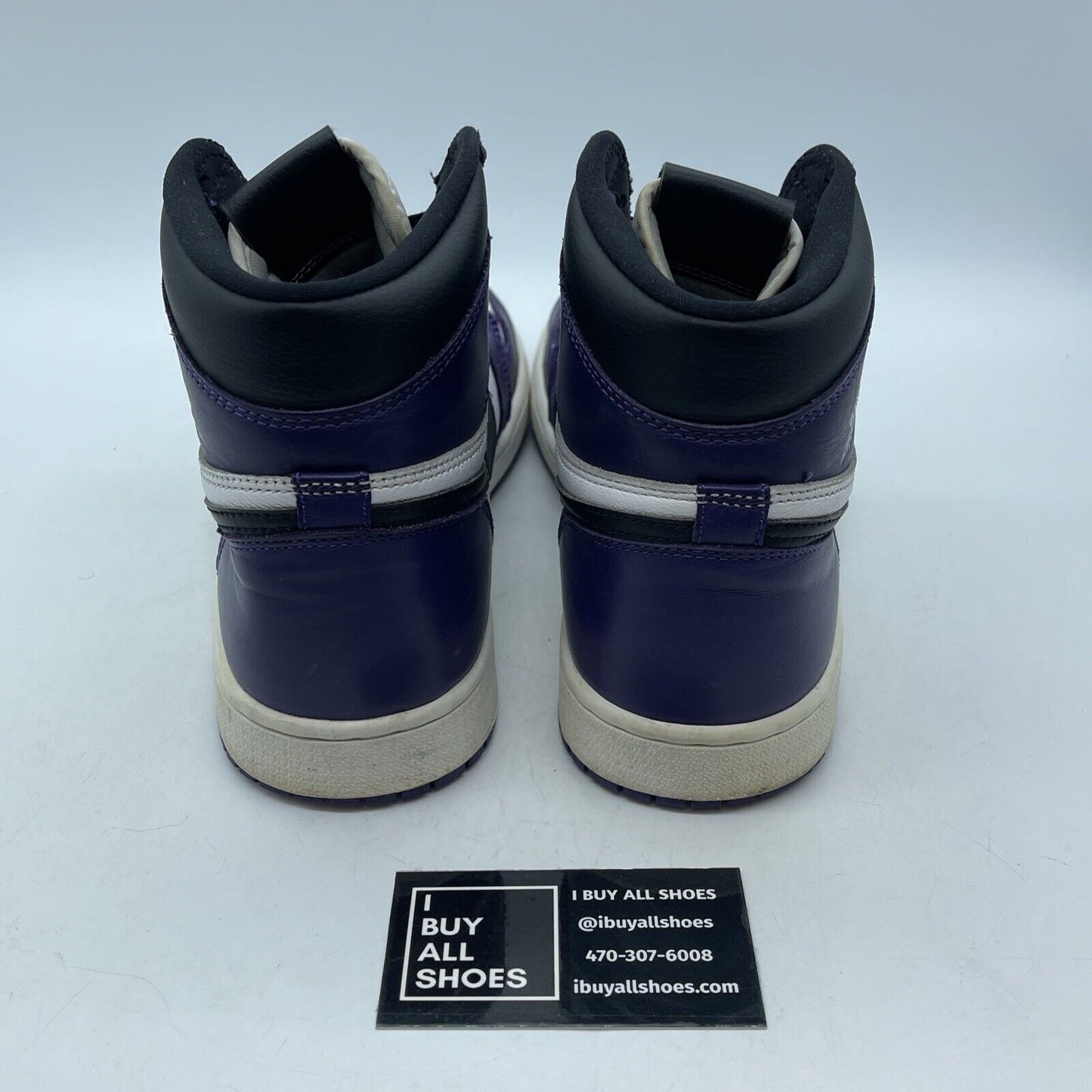 Size 9.5 - Jordan 1 Retro OG High Court Purple 2.0 White Black (555088-500)