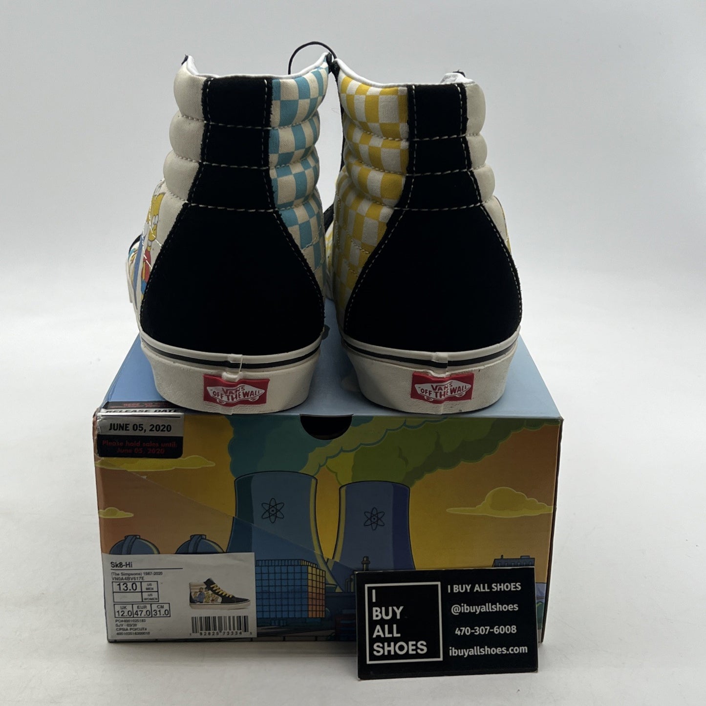 Size 13 - Vans X Simpsons Sk8 High (VN0A4BV617E)