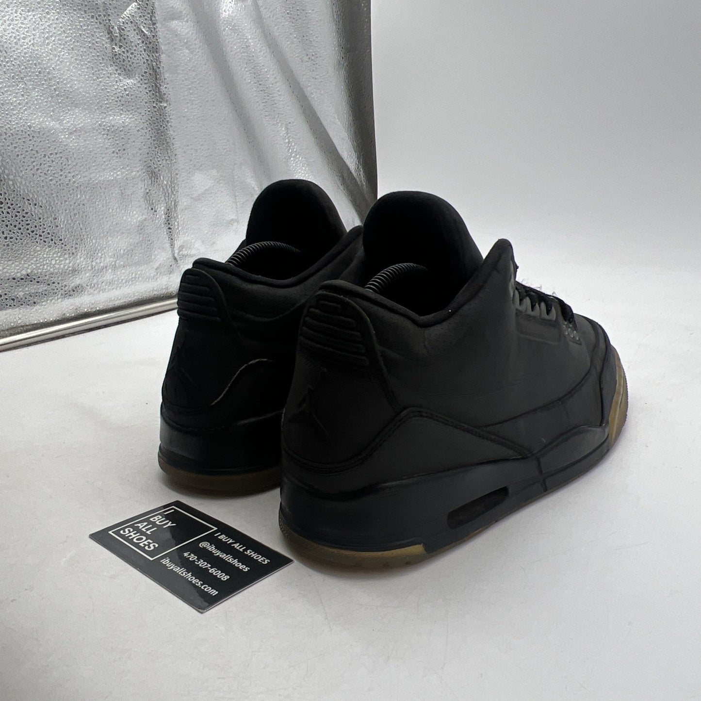 Size 8 - Air Jordan 3 5Lab3 Reflective Black (631603-010)