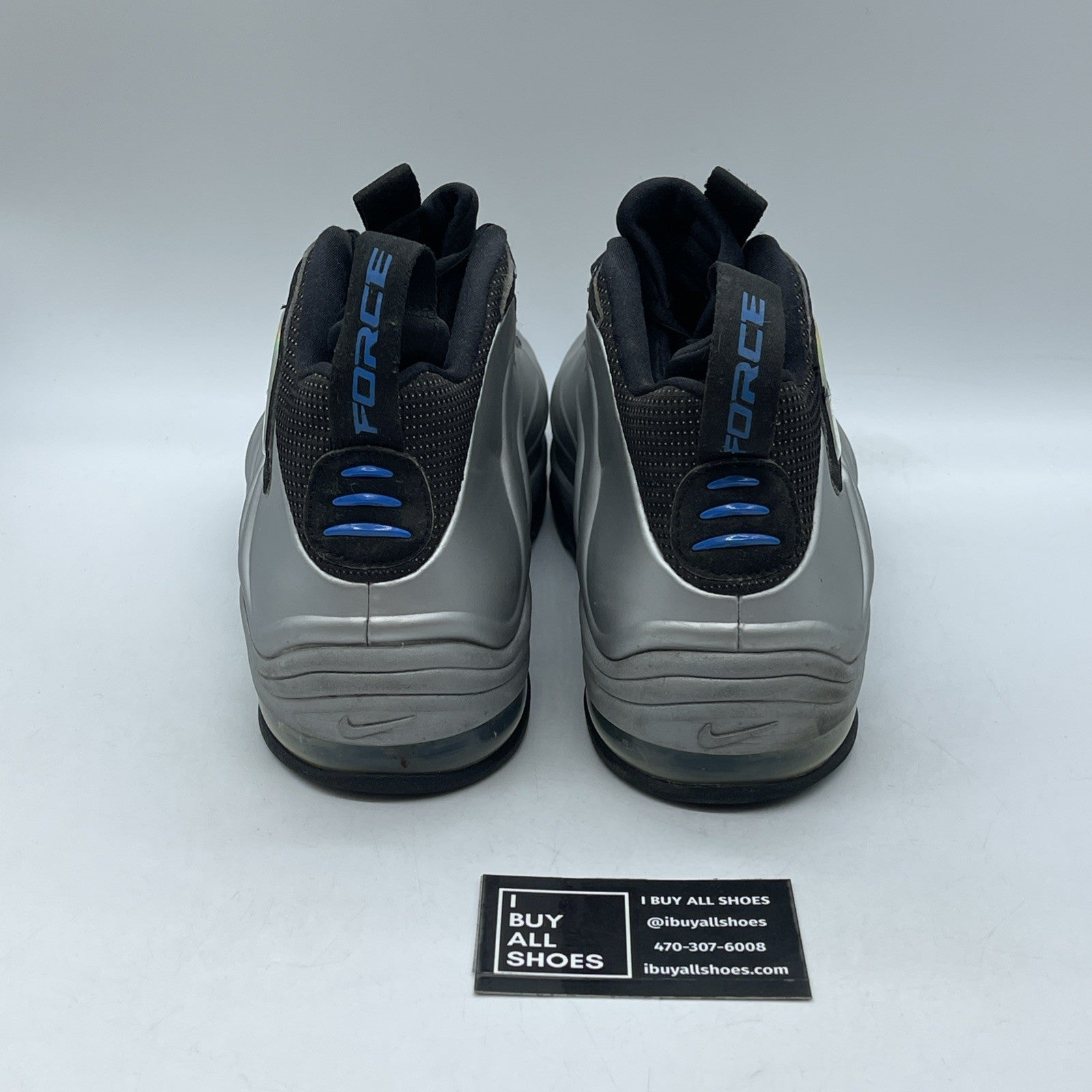 Size 13 - Nike Total Air Foamposite Max 2011 Metallic Silver (472498-040)