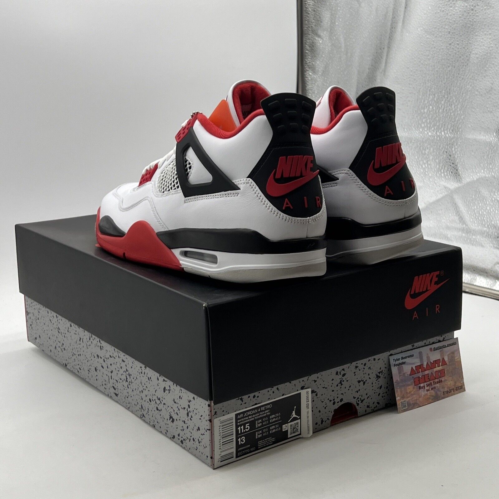 Size 11.5 - Air Jordan 4 Retro OG Mid Fire Red (DC7770-160)