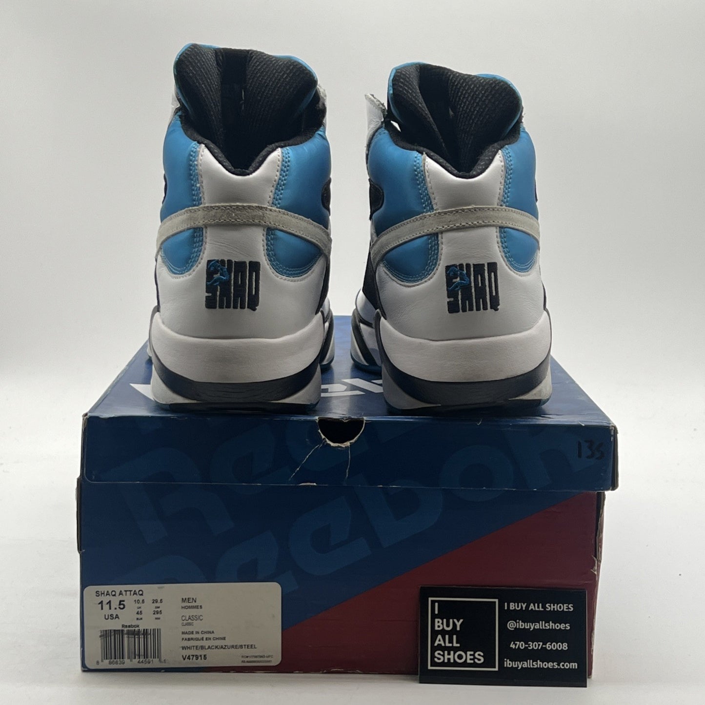 Size 11.5 - Reebok Shaq Attaq 2013 Orlando Magic (V47915)