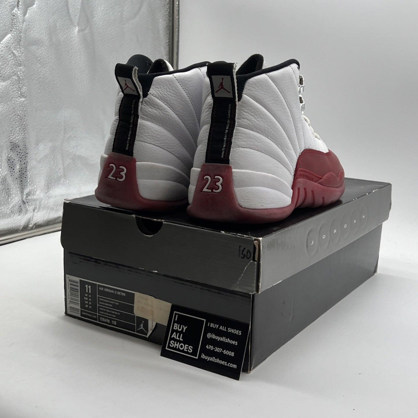 Size 11 - Air Jordan 12 Retro 2009 Cherry (130690-110)