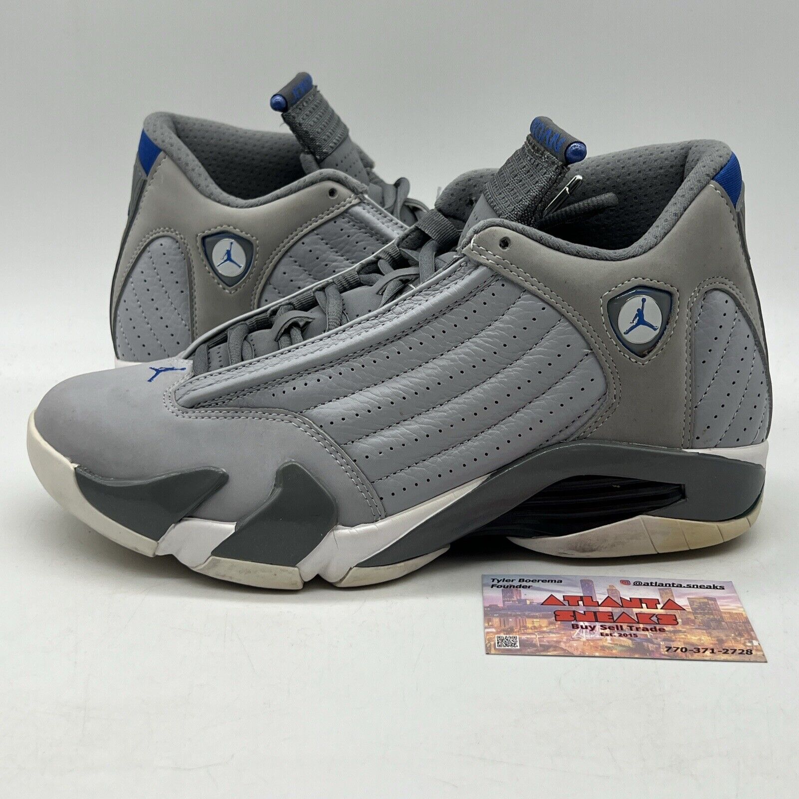 Size 9 - Air Jordan 14 Retro Wolf Grey (487471-004)