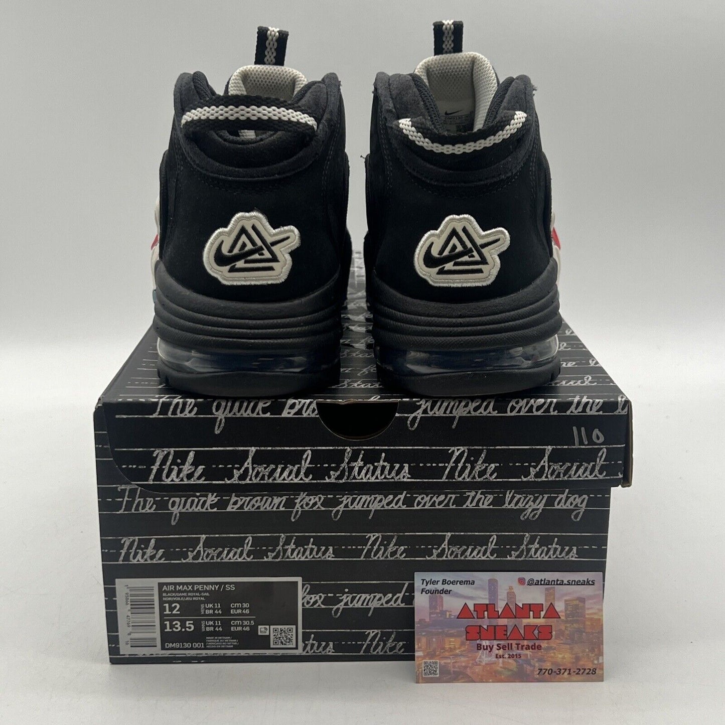 Size 12 - Nike Social Status x Air Max Penny 1 Recess - Black Icey (DM9130-001)