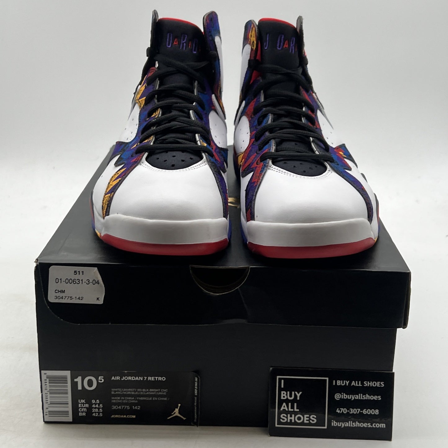 Size 10.5 - Air Jordan 7 Retro Sweater (304775-142)