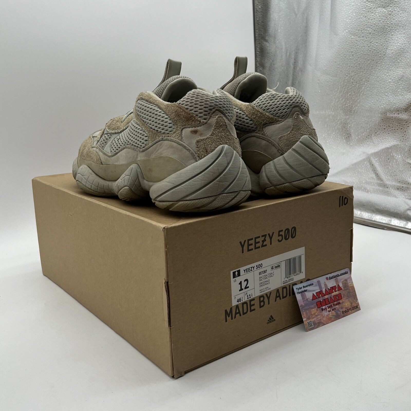 Size 12 - adidas Yeezy 500 Salt Suede (EE7287)