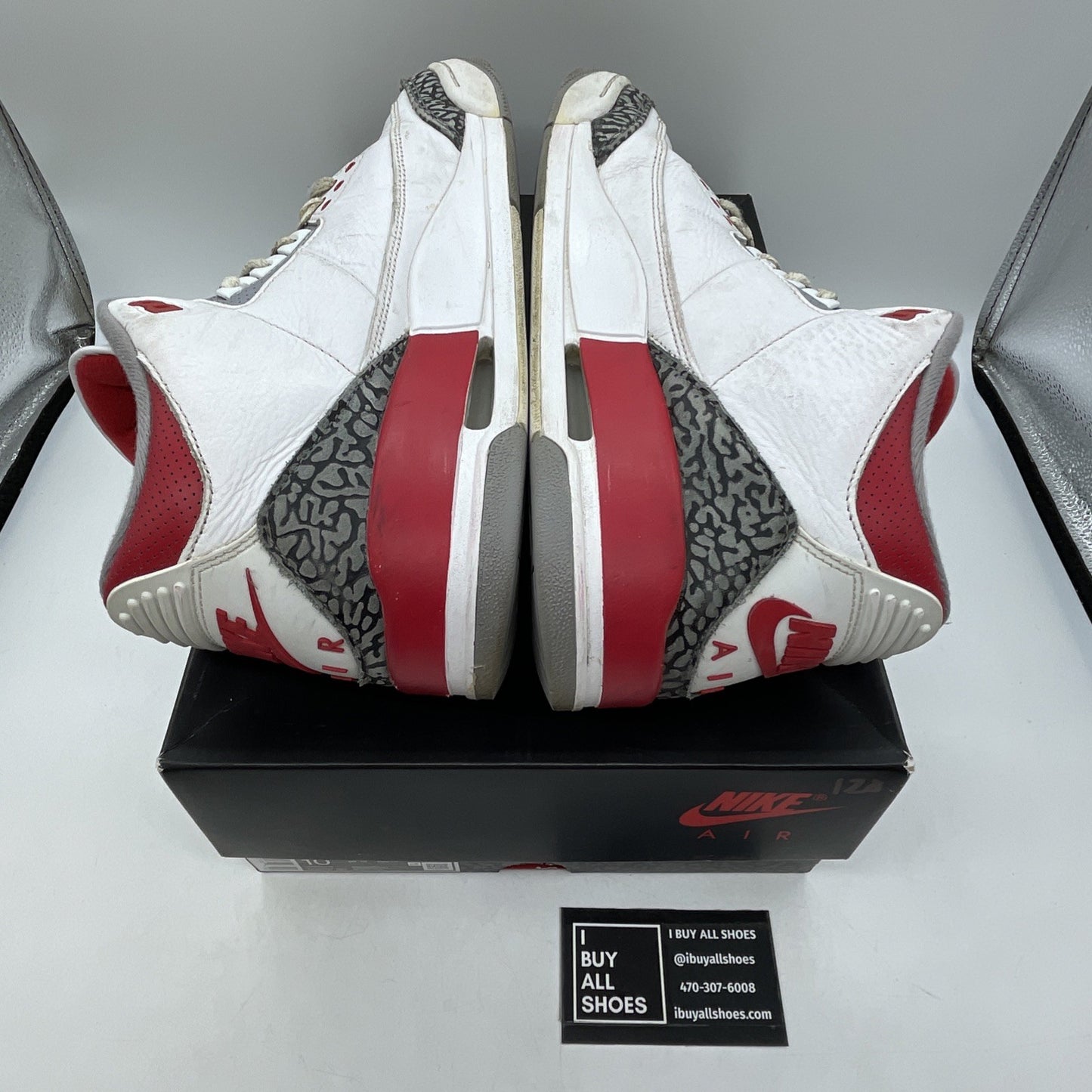 Size 10 - Jordan 3 Retro Mid Fire Red White Suede Leather (DN3707-160)