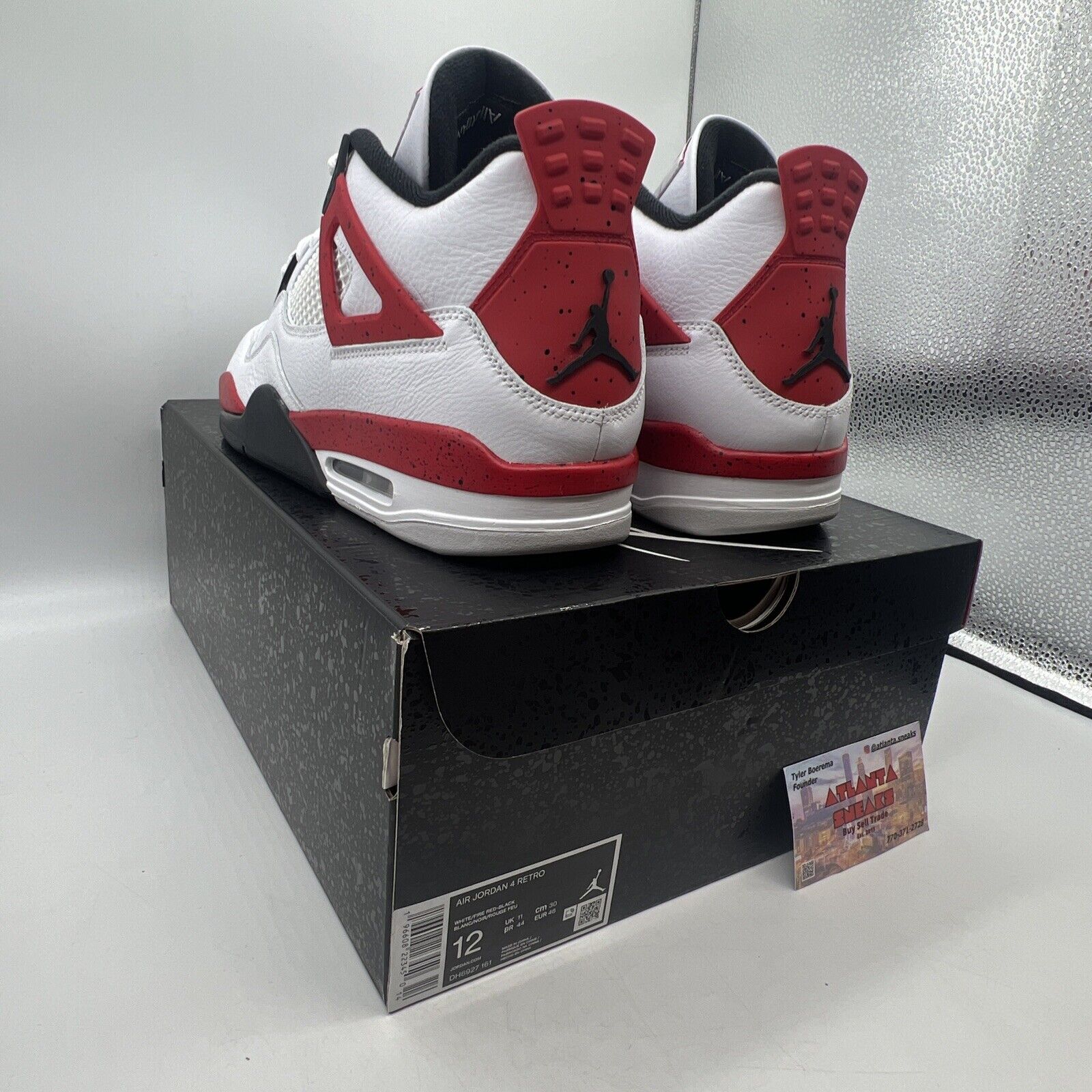 Size 12 - Jordan 4 Retro Mid Red Cement Brand New Og All