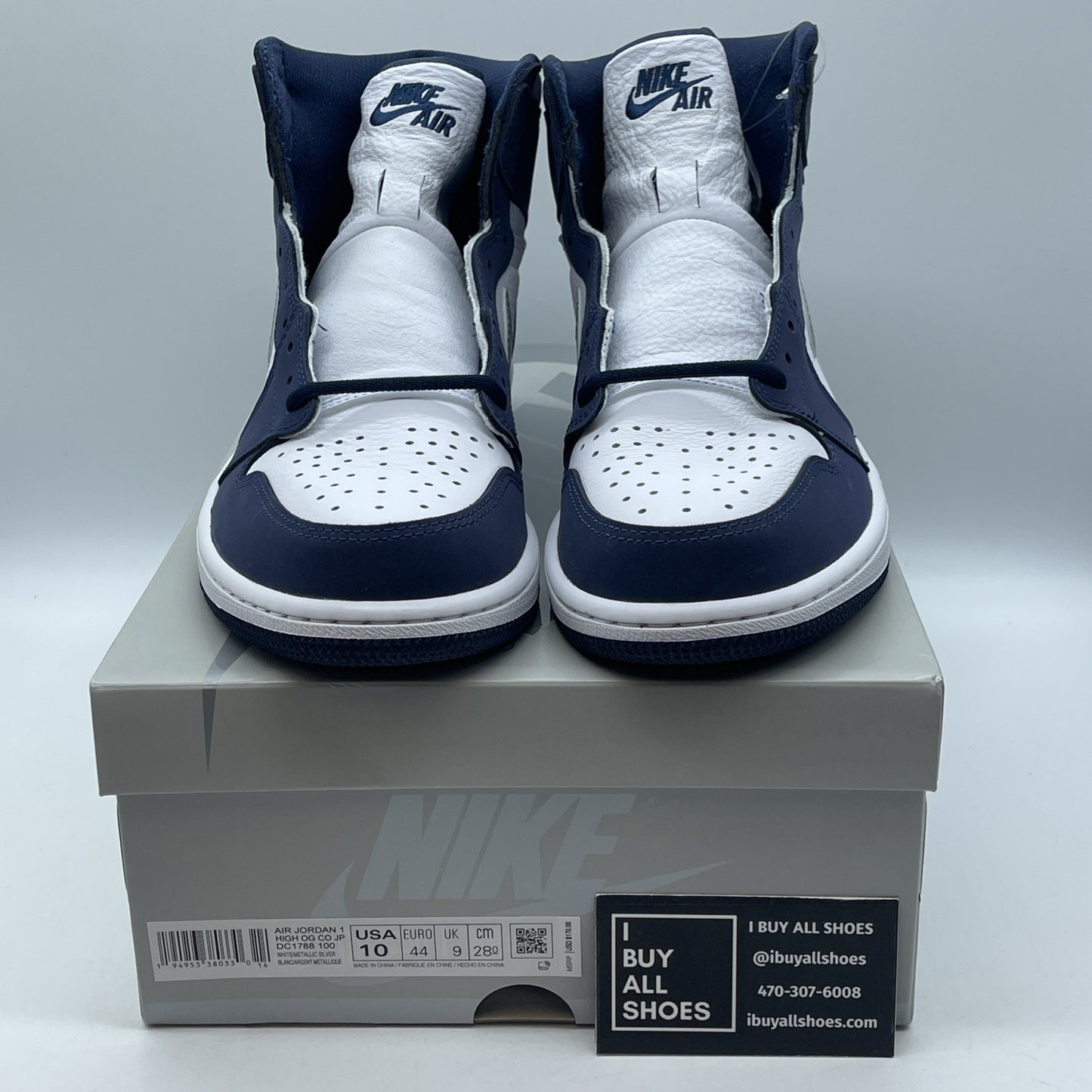 Size 10 - Jordan 1 Retro High CO.JP Midnight Navy Suede Leather (DC1788-100)