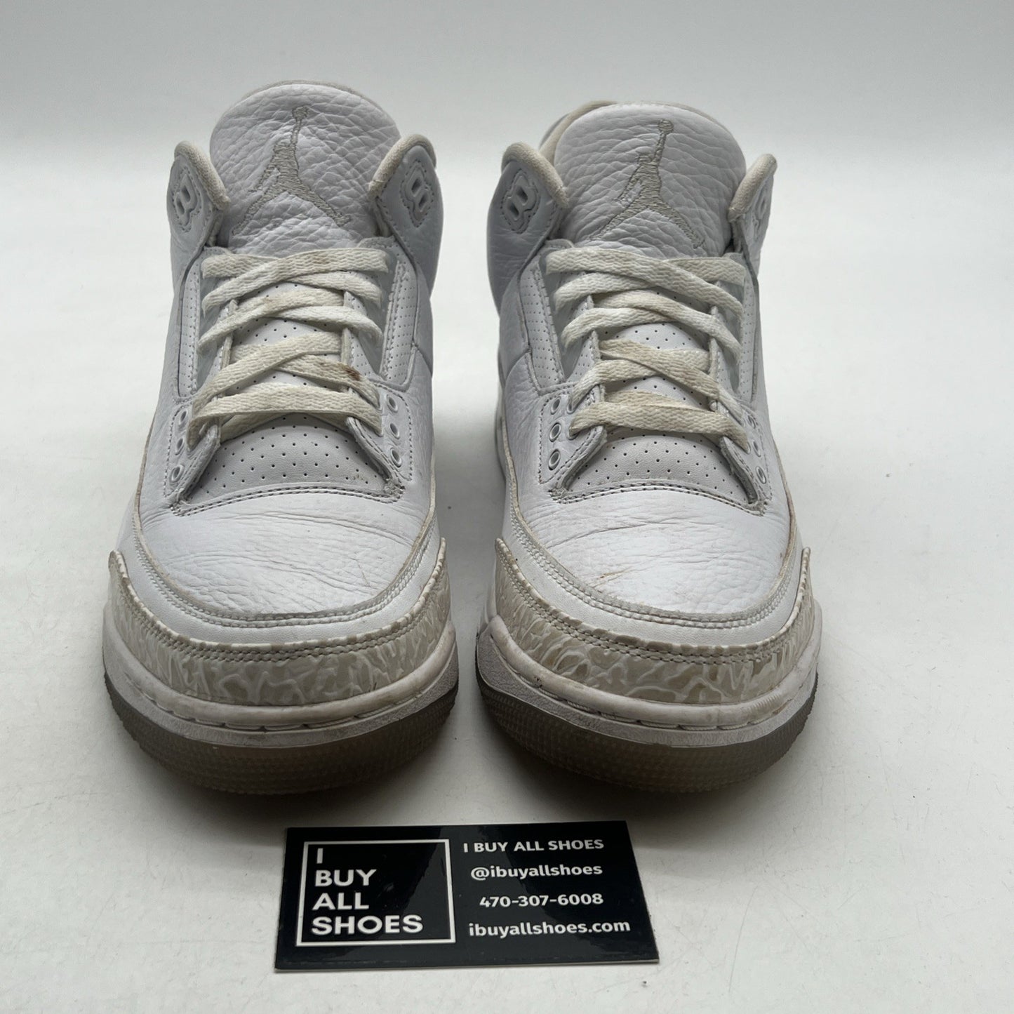 Size 9 - Air Jordan 3 Retro Triple White (136064-111)