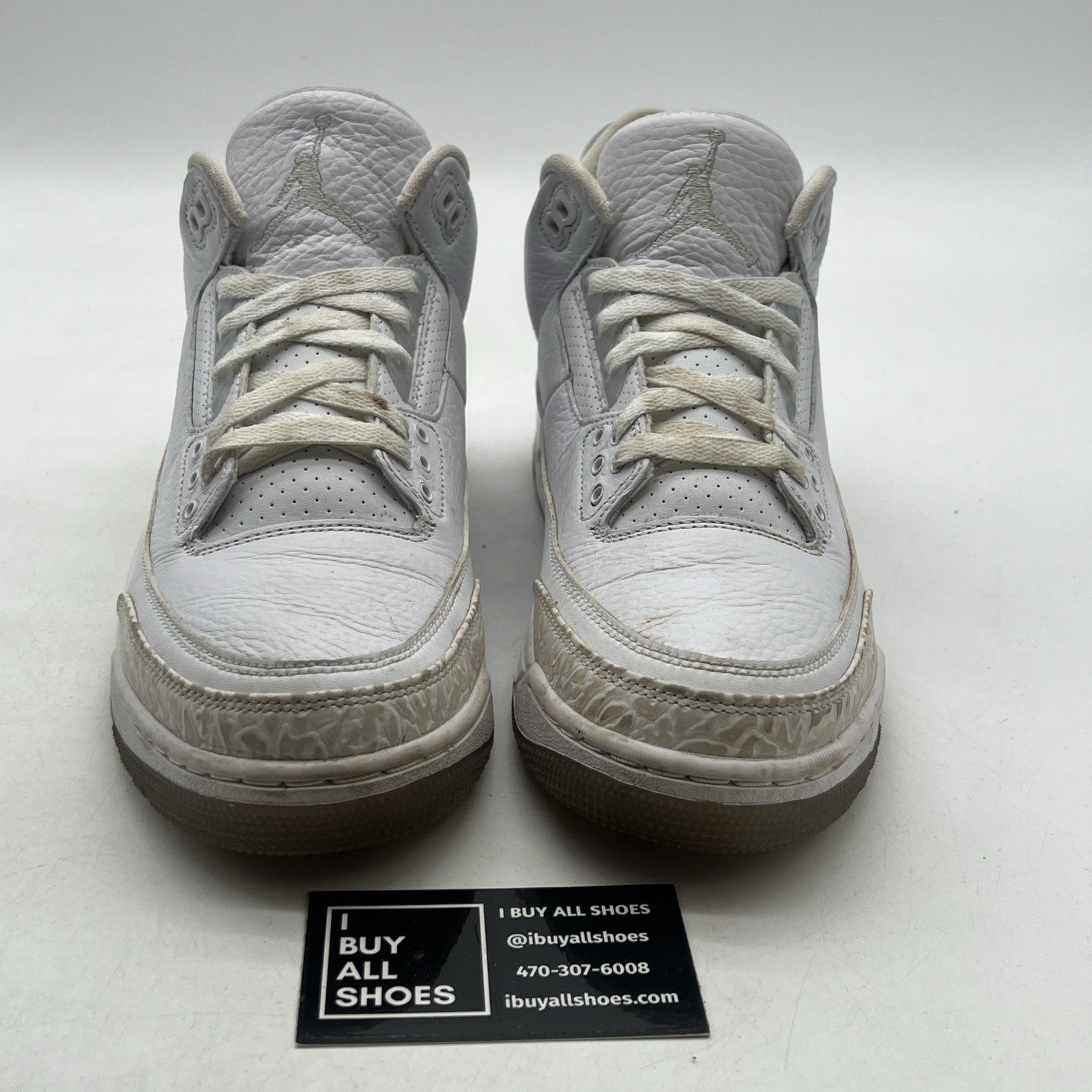 Size 9 - Air Jordan 3 Retro Triple White (136064-111)