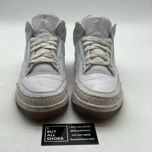 Size 9 - Air Jordan 3 Retro Triple White (136064-111)