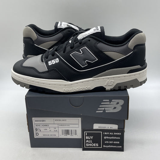 Size 9.5 - New Balance 550 Grey Black White Leather (BB550SR1)