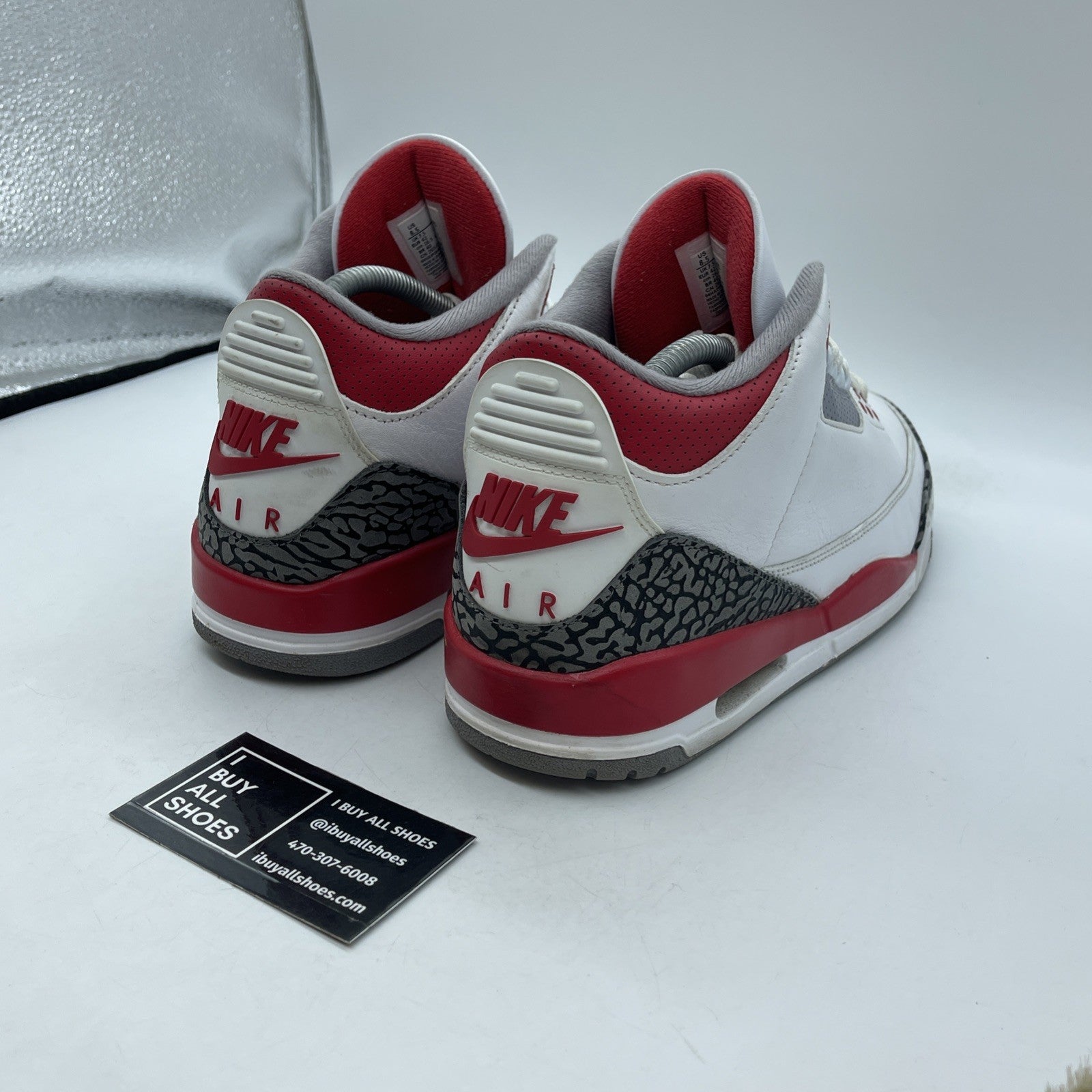 Size 8.5 - Jordan 3 Retro Mid Fire Red White Grey Suede Leather (DN3707-160)