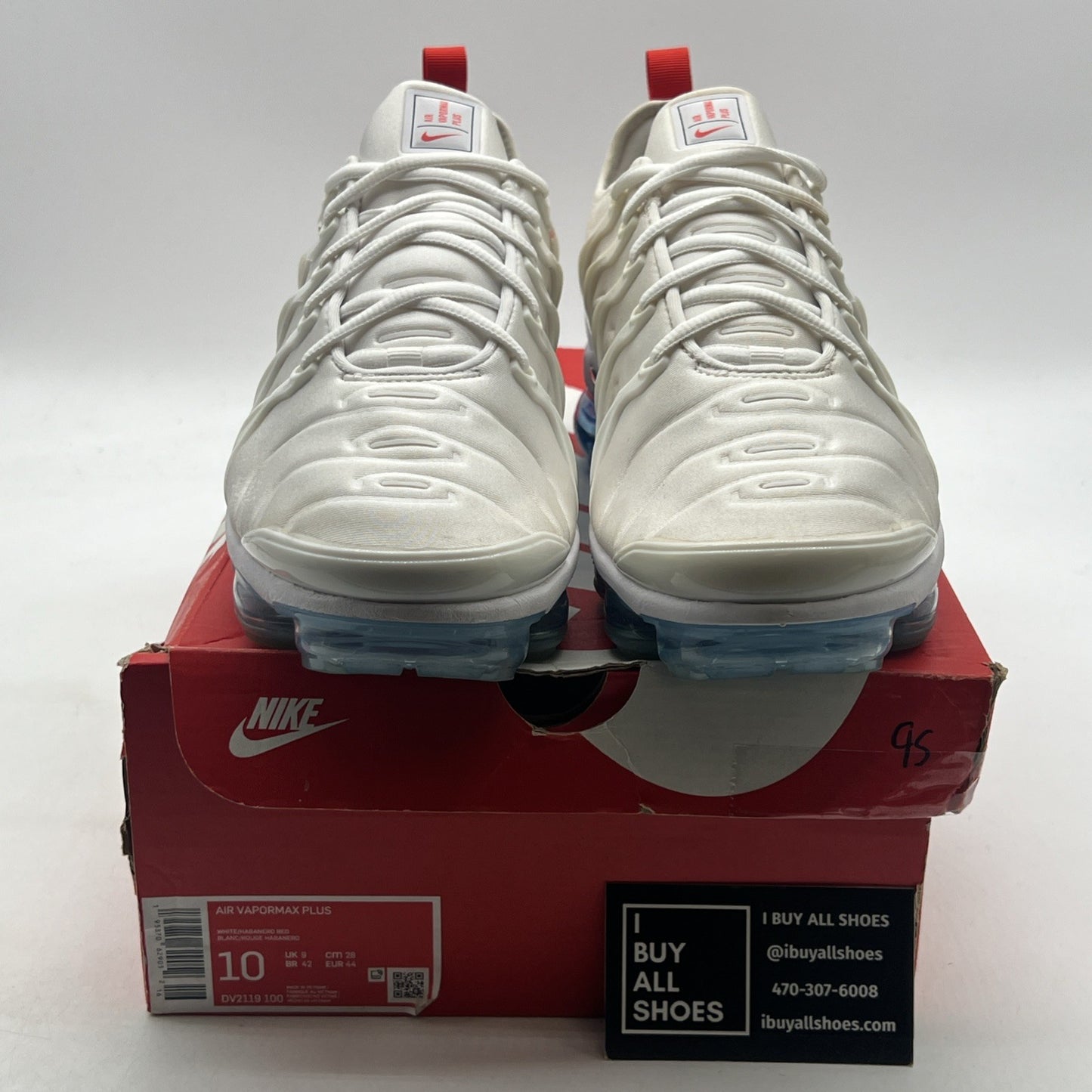 Size 10 - Nike Air VaporMax Plus White University Blue (DV2119-100)