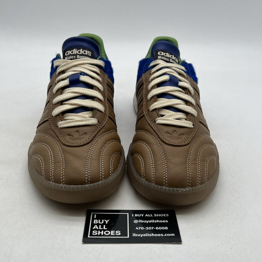 Size 12 - adidas Wales Bonner x Samba Millennium Nappa Pack - Brown Royal Blue