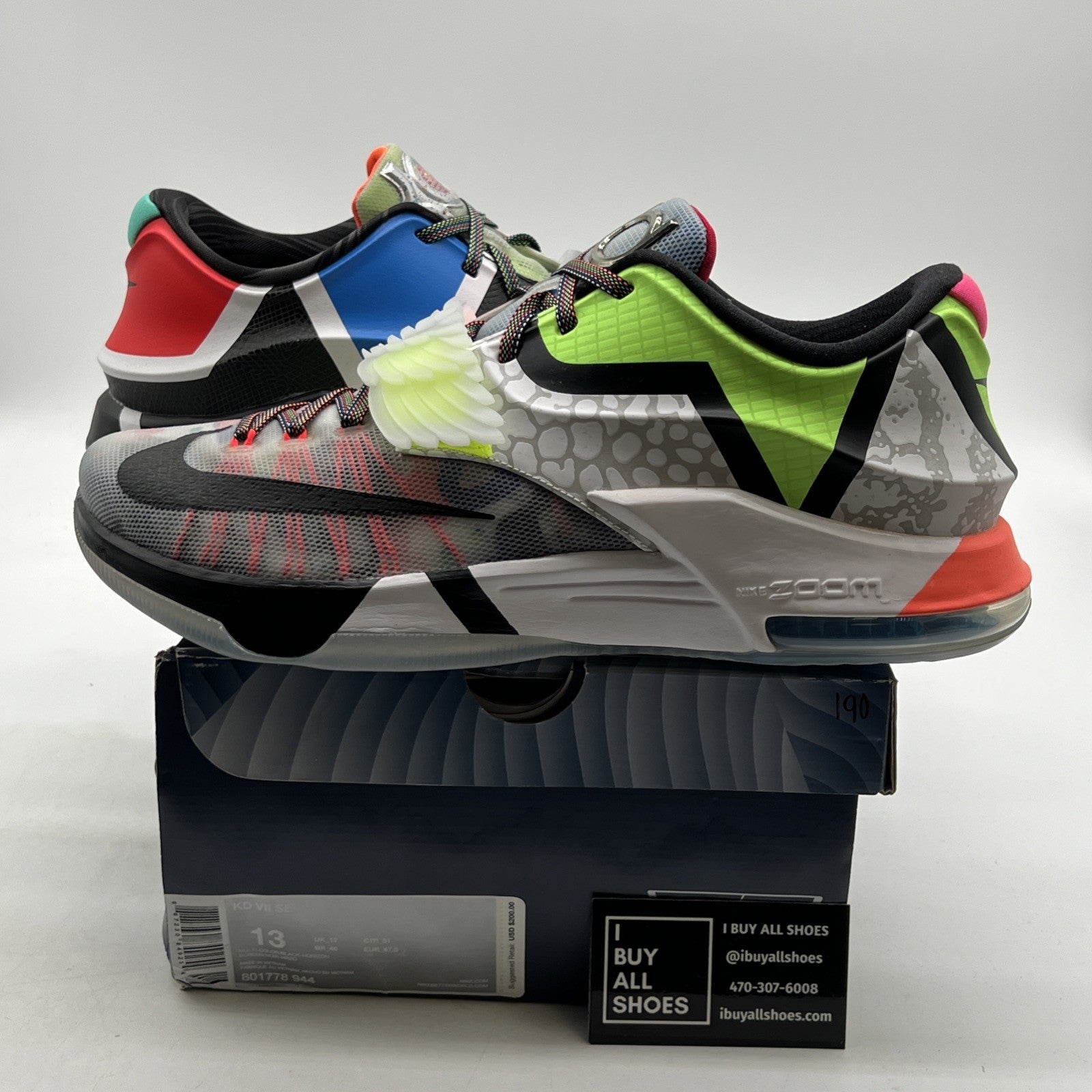 Size 13 - Nike KD 7 What The KD (801778-944)