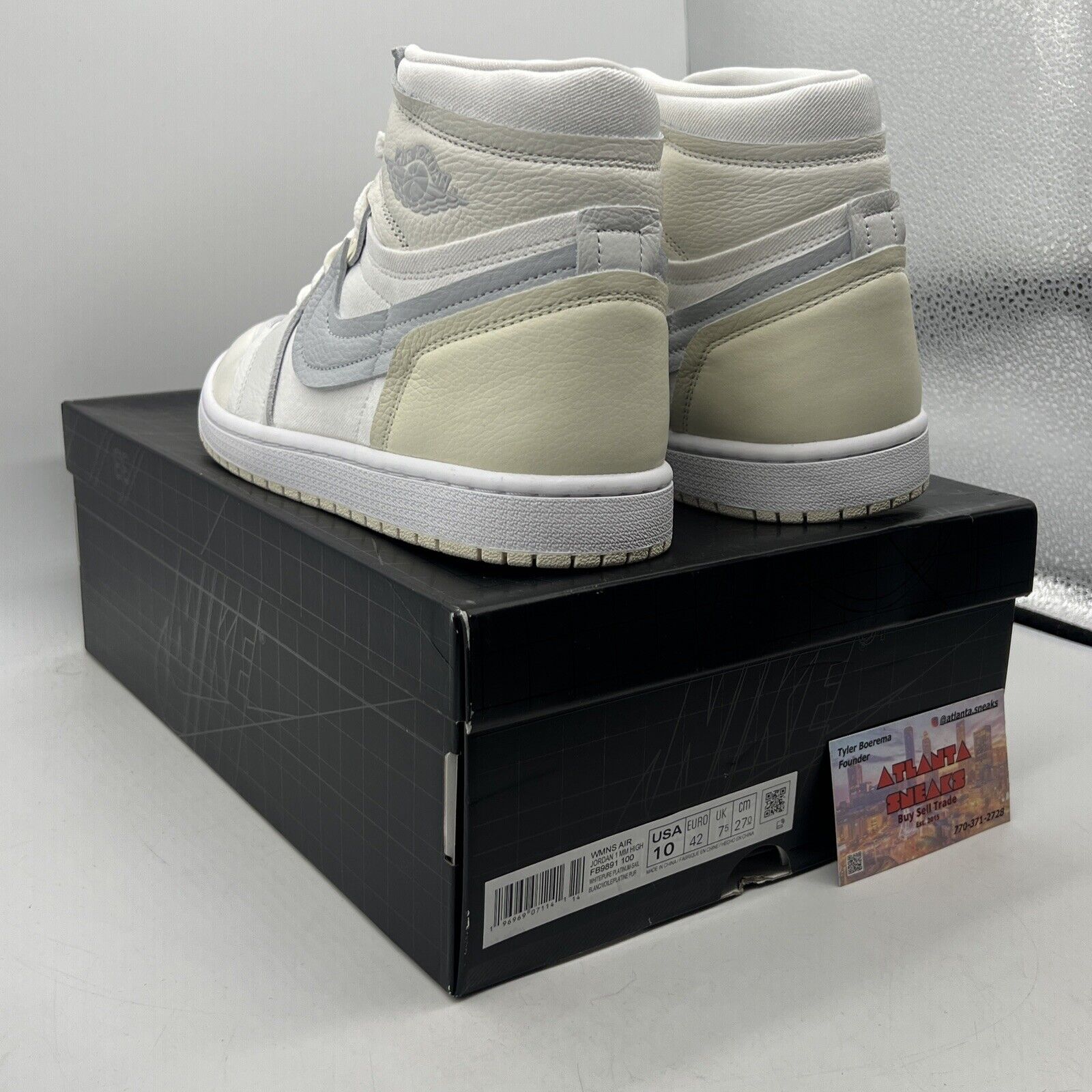 Size 10 - Air Jordan 1 Method of Make High Coconut Milk W Leather (FB9891-100)