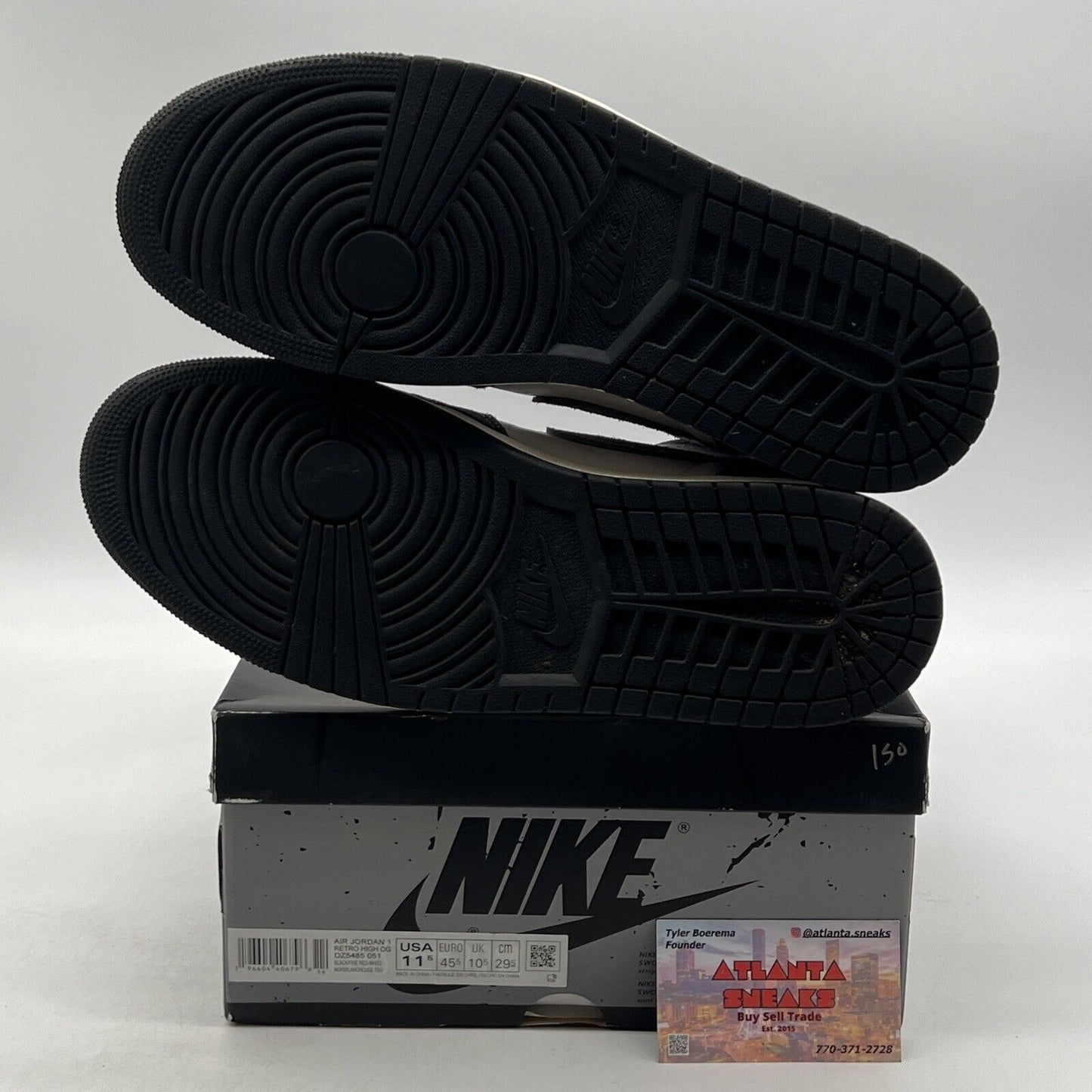 Size 11.5 - Air Jordan 1 Retro OG High Washed Black (DZ5485-051)