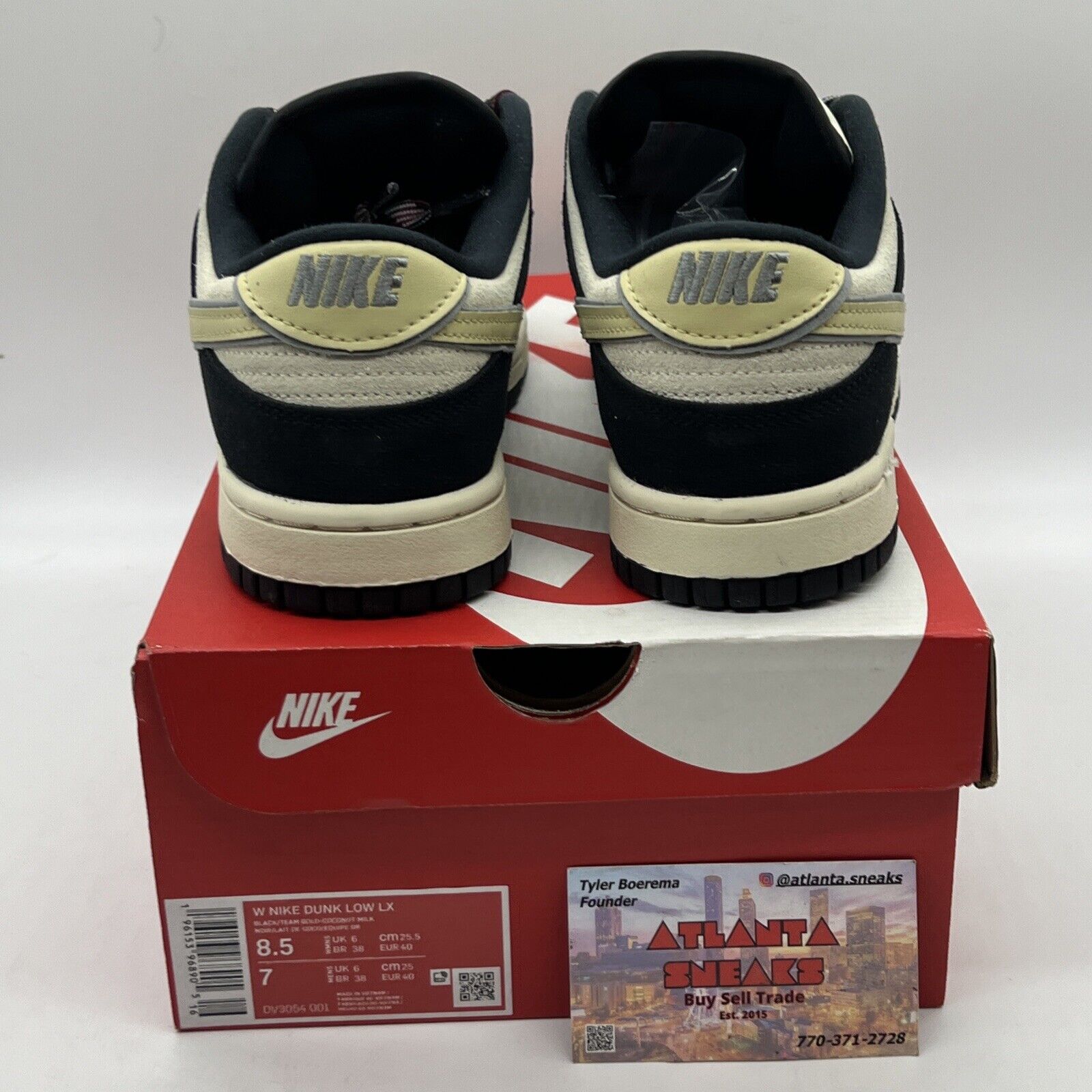 Size 8.5 - Nike Dunk Low LX Black Team Gold 2023 Brand New Og All