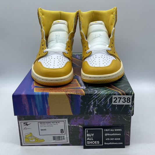 Size 8 -KIY REVES PARIS '85 HI KIY DAY EDITION CANARY YELLOW OFF WHITE 1 POLLEN