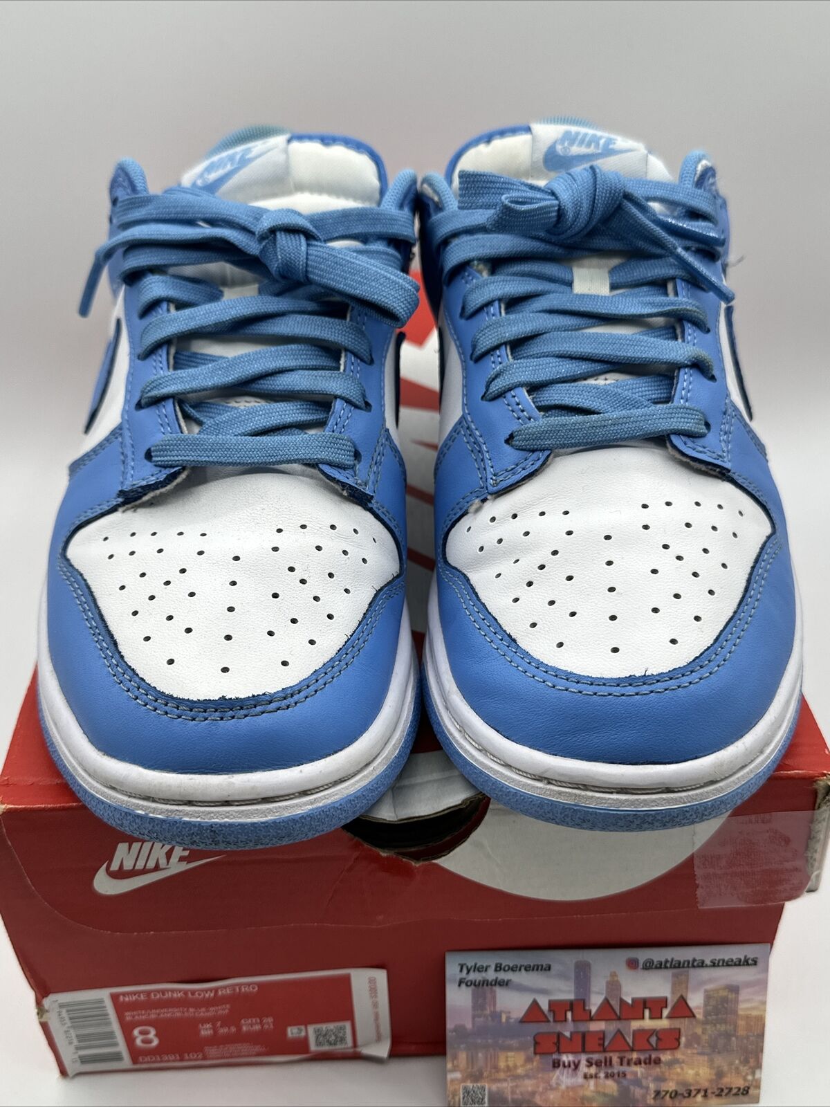 Size 8 - Nike Dunk Low UNC 2021