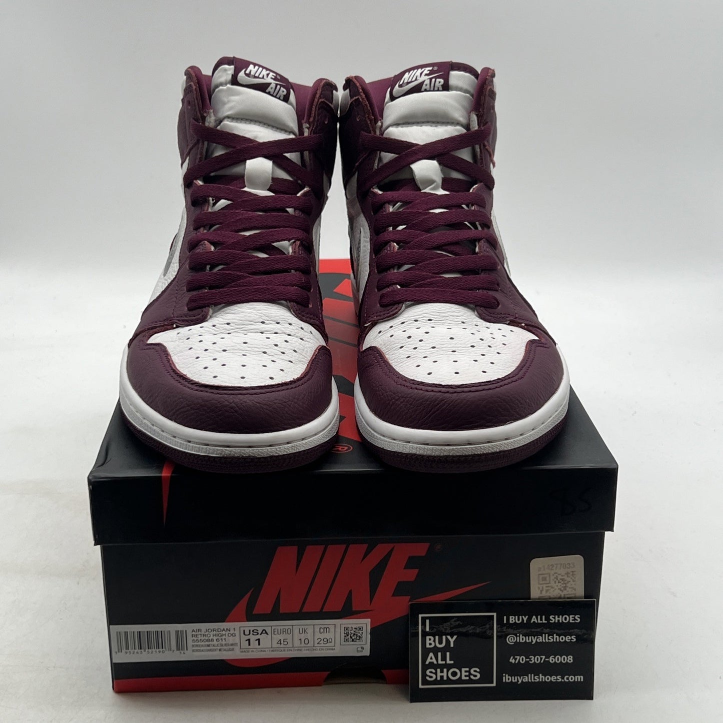 Size 11 - Air Jordan 1 Retro High OG Bordeaux (555088-611)