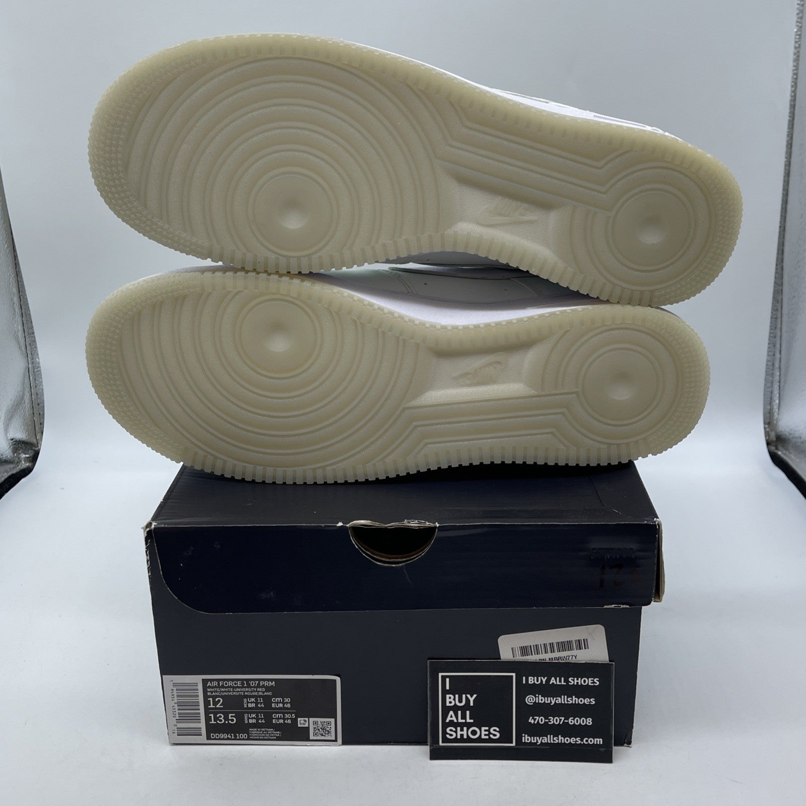 Size 12 - Nike Air Force 1 Low I Believe Daruma White Red Leather (DD9941-100)