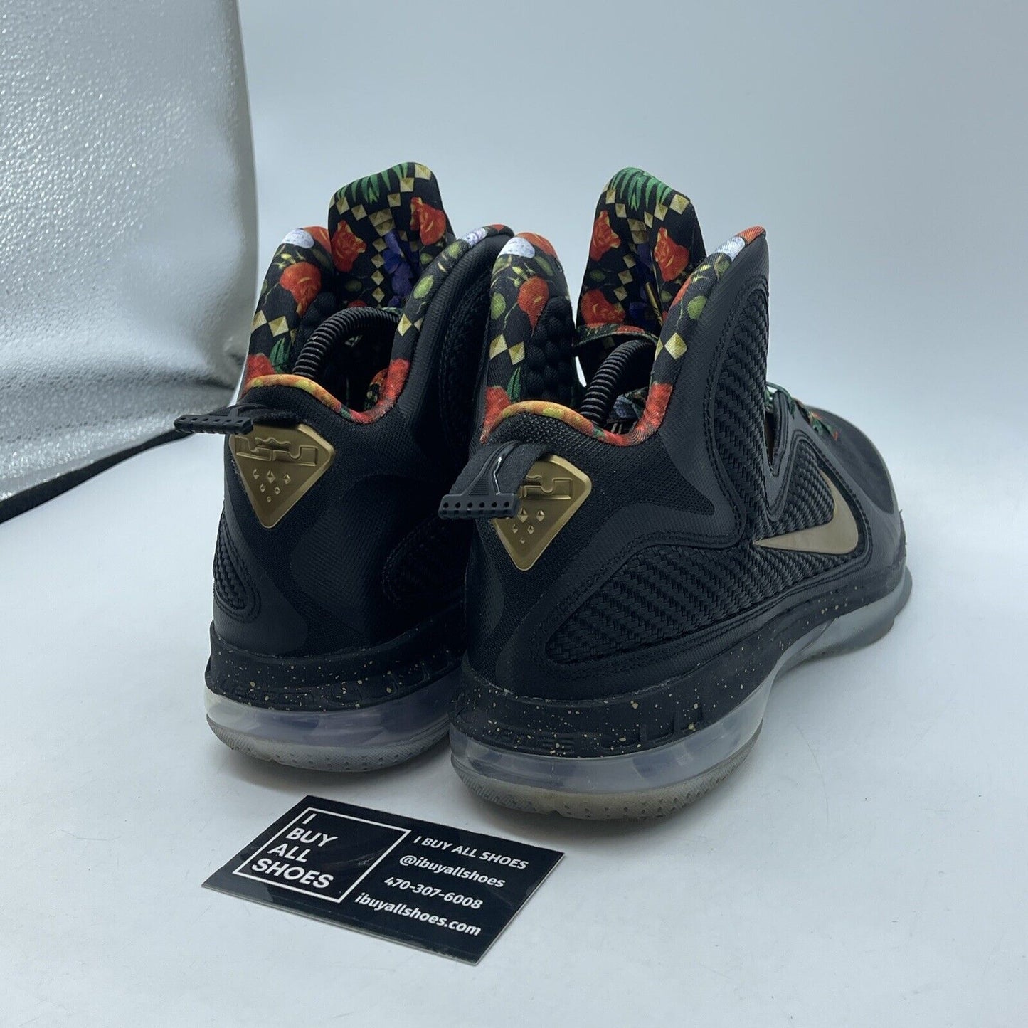 Size 8 - Nike LeBron 9 2022 Watch The Throne Black Suede Leather (DO9353-001)