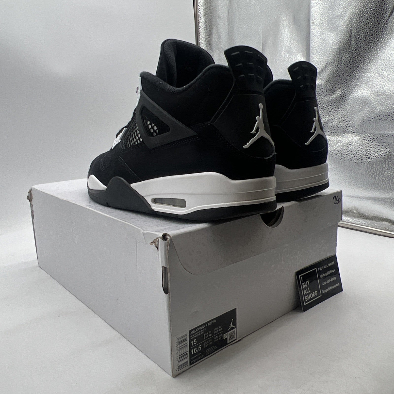 Size 15 - Air Jordan 4 Retro White Thunder (FQ8138-001)
