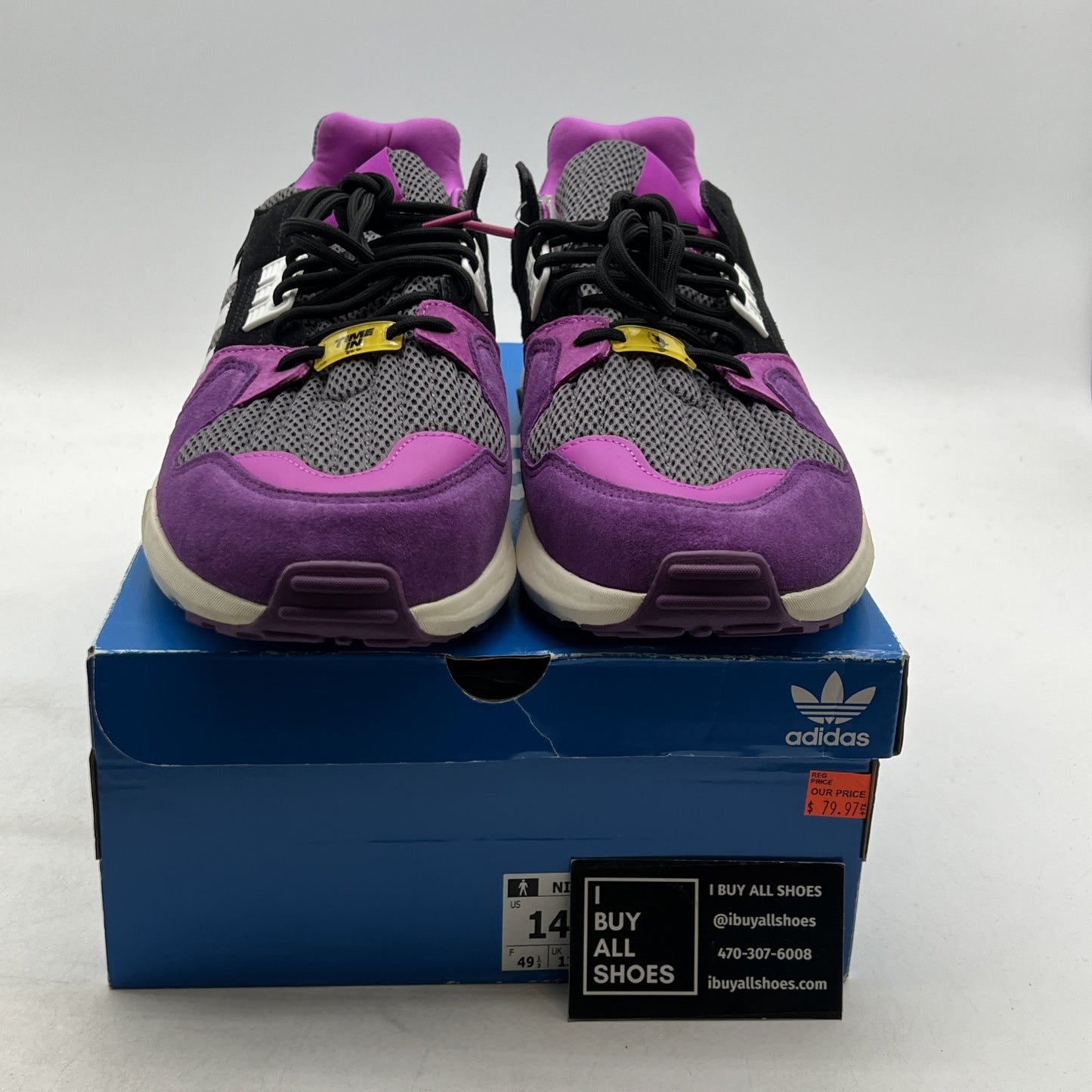 Size 14 - Adidas Ninja x ZX Torsion Time In - Glory Purple (FW9831)